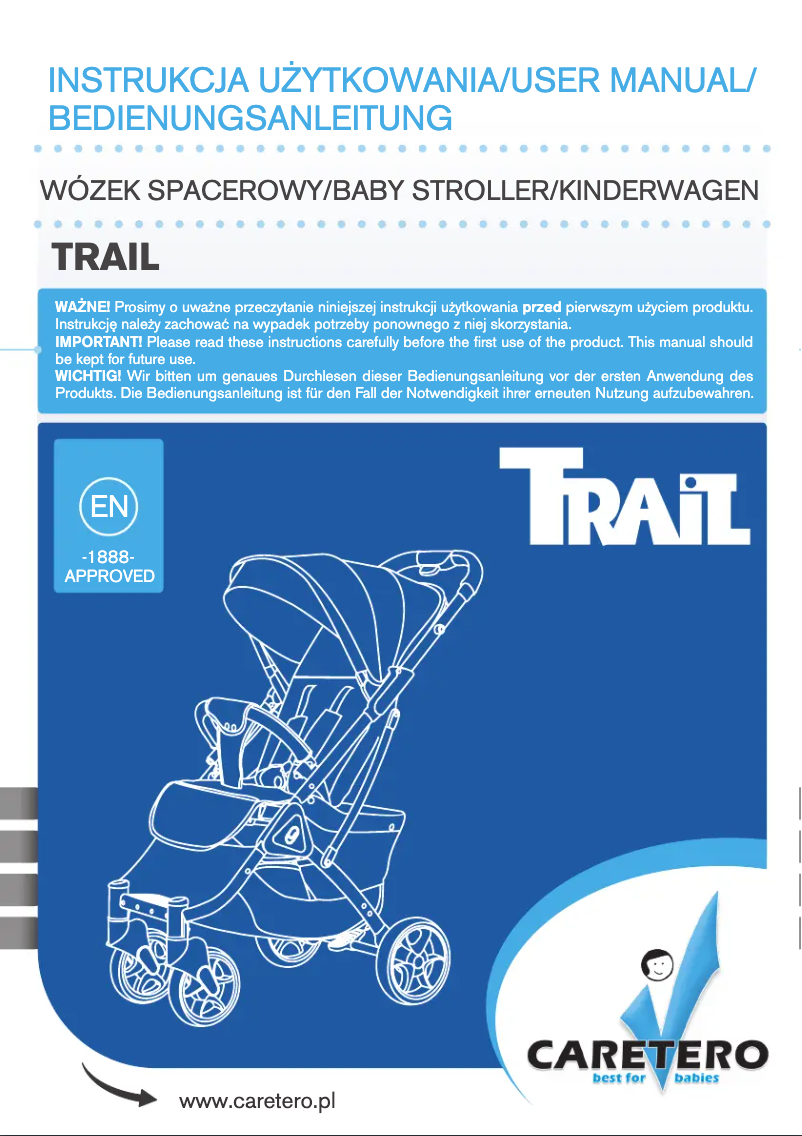 Image de la première page du manuel de l'appareil Trail