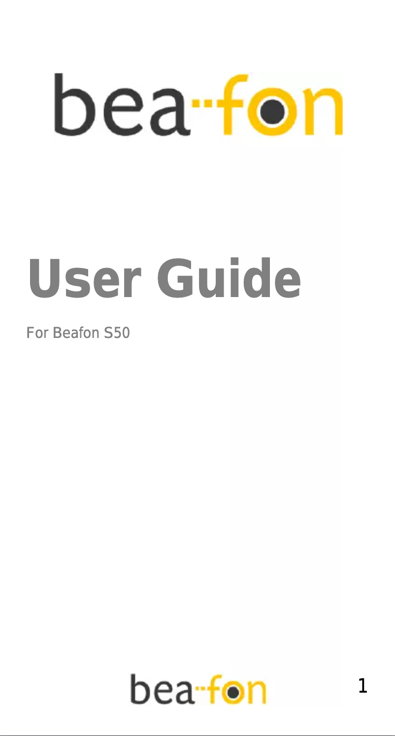 Page n°1 - Manuel utilisateur Bea-fon S50