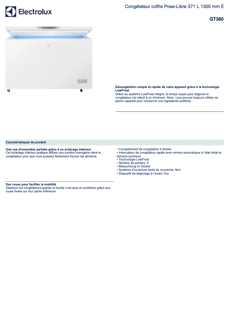 Image de la première page du manuel de l'appareil GT380