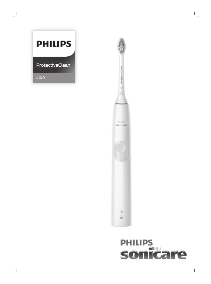 Page 1 de la notice Manuel utilisateur Philips Sonicare ProtectiveClean 4100 HX6811