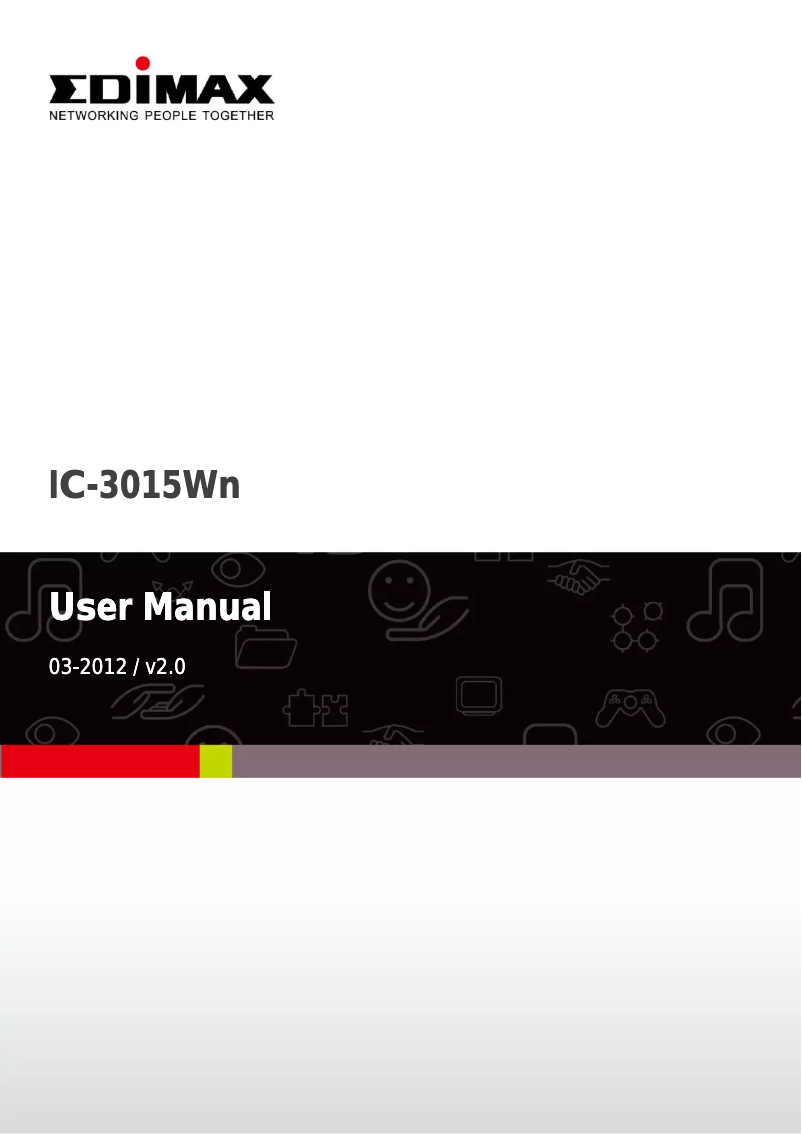 Page n°1 - Manuel utilisateur Edimax IC-3015Wn