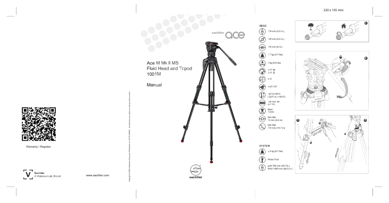 Page n°1 - Manuel utilisateur Sachtler Ace M MS Mk II