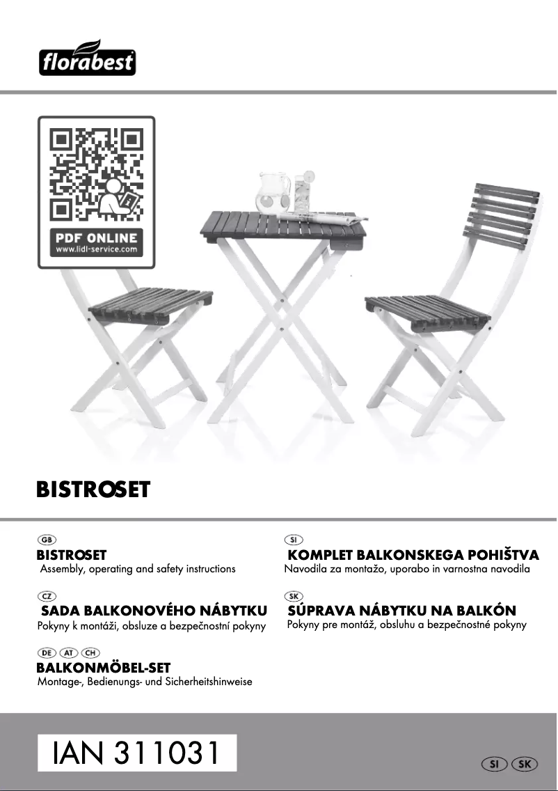 Page 1 de la notice Manuel utilisateur Florabest IAN 311031