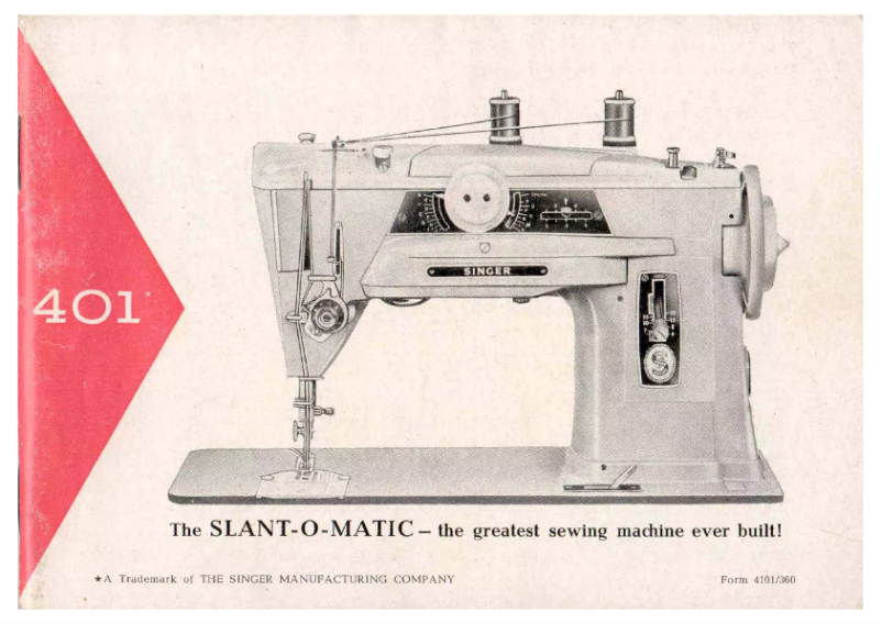 Image de la première page du manuel de l'appareil Slant-o-Matic 401