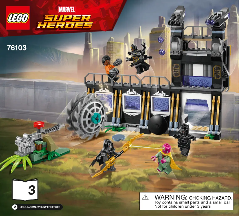 Page n°1 - Consignes visuelles Lego Marvel Super Heroes 76103