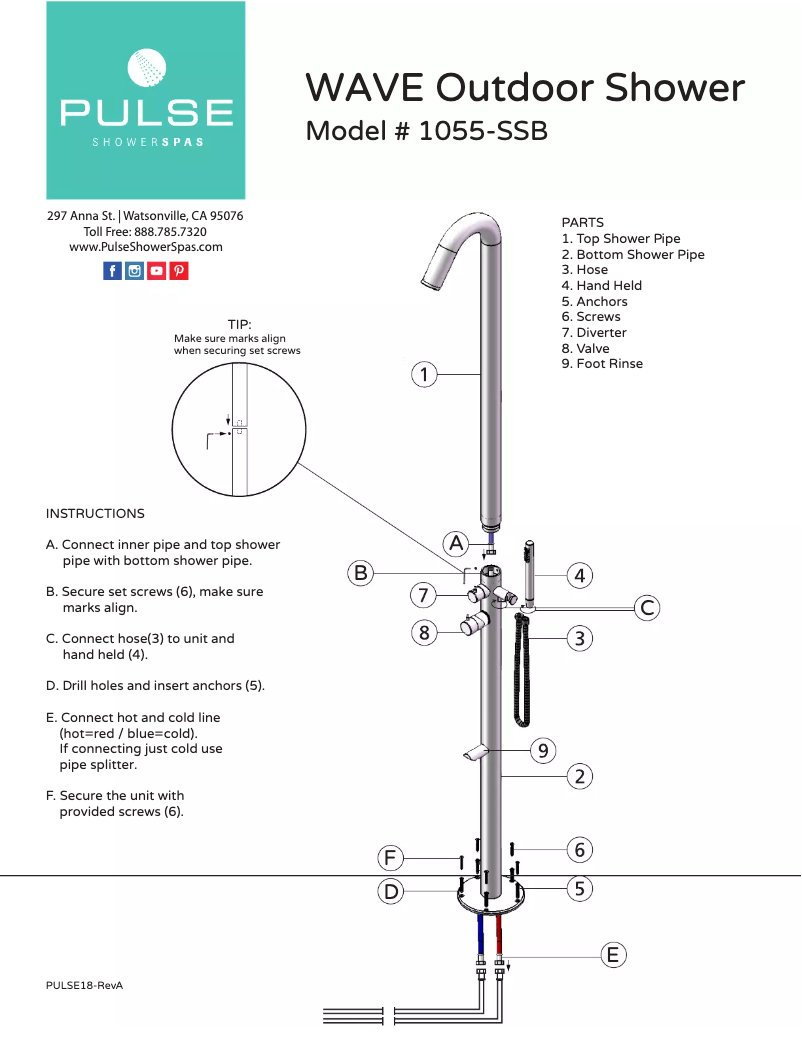 Image de la première page du manuel de l'appareil Wave 1055-SSB