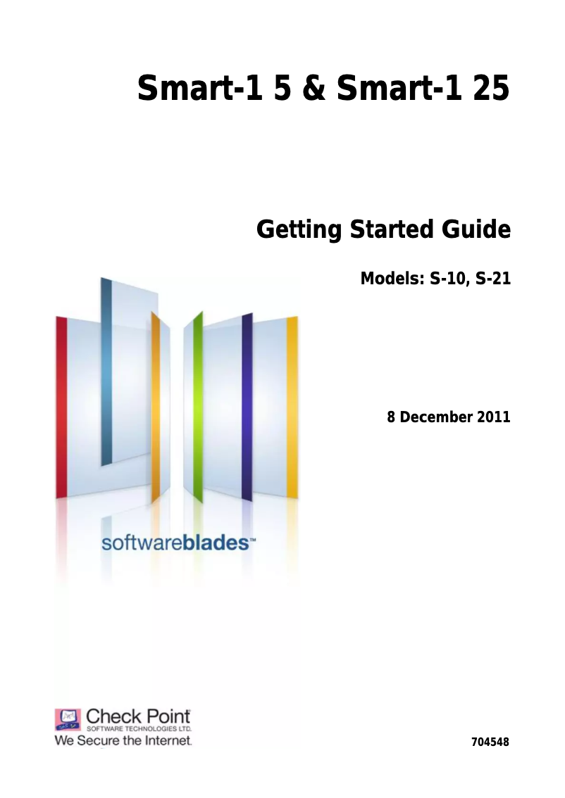 Page 1 de la notice Manuel utilisateur Check Point Smart-1 25b