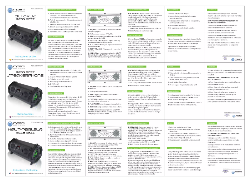 Page n°1 - Manuel utilisateur Imperii Electronics TE.03.0200.04