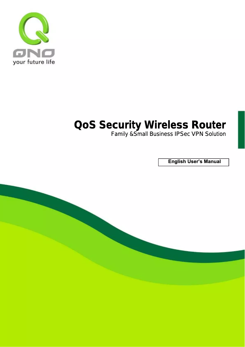 Page n°1 - Manuel utilisateur Qno QVF7309