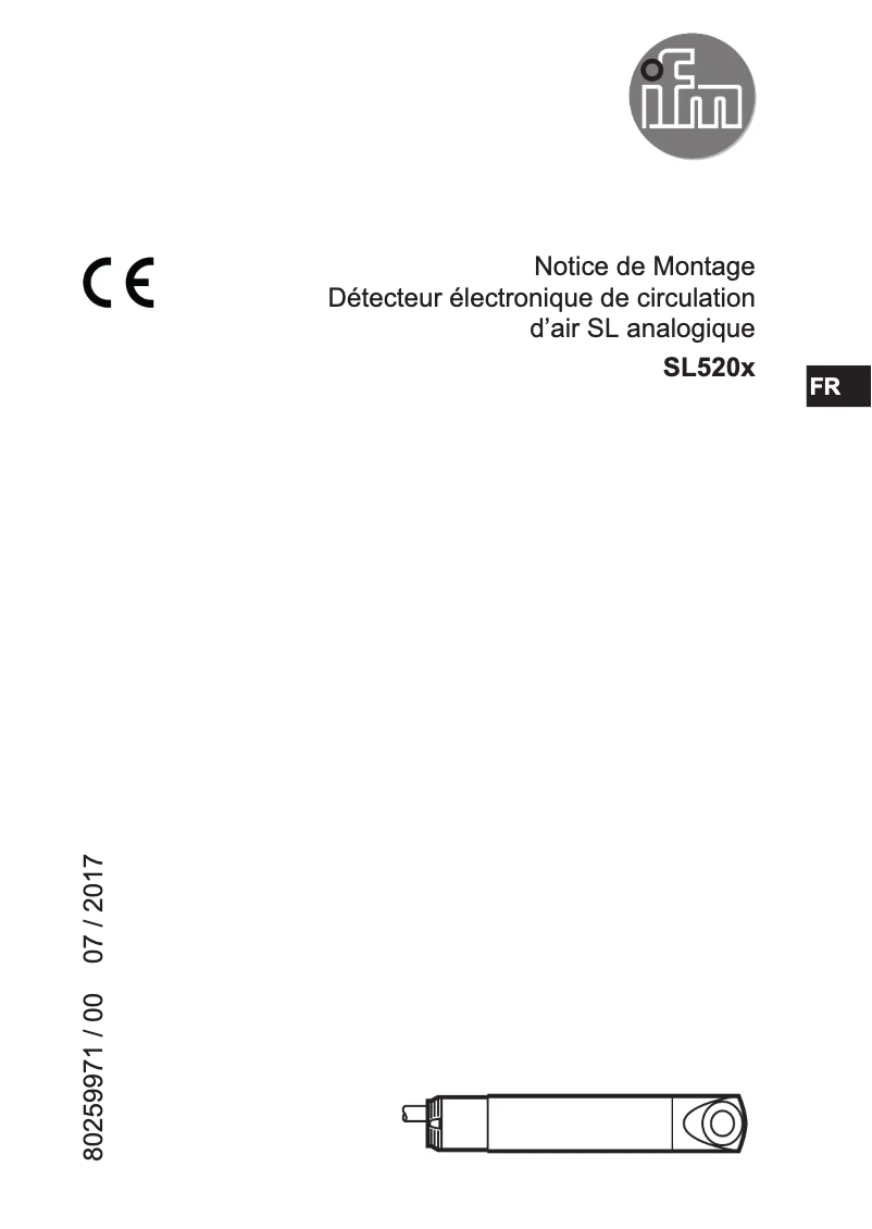 Page n°1 - Manuel utilisateur IFM SL5204