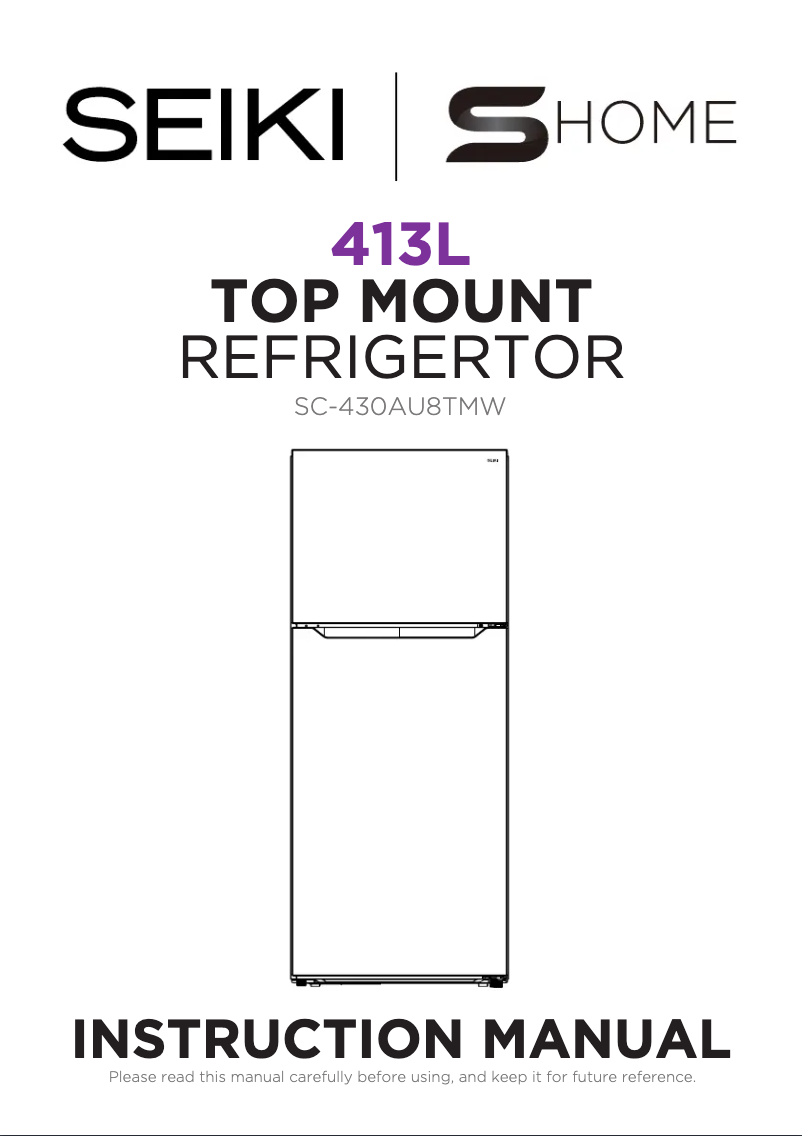 Imagen de la primera página del manual del dispositivo SC-430AU8TMW