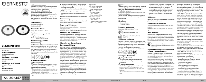 Page n°1 - Manuel utilisateur Ernesto IAN 302457