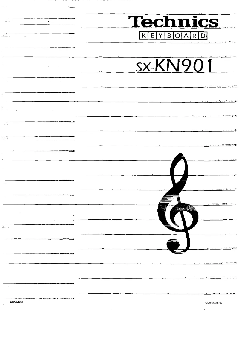 Page 1 de la notice Manuel utilisateur Technics SX-KN901