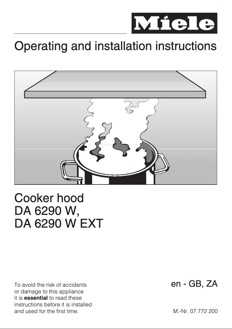 Imagen de la primera página del manual del dispositivo DA 6290 W Ext