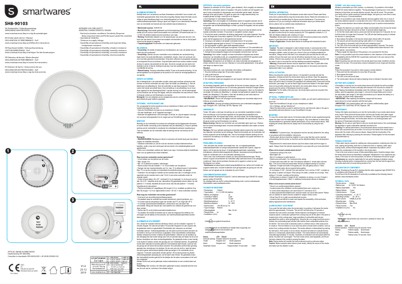 Page n°1 - Manuel utilisateur Smartwares SH8-99111