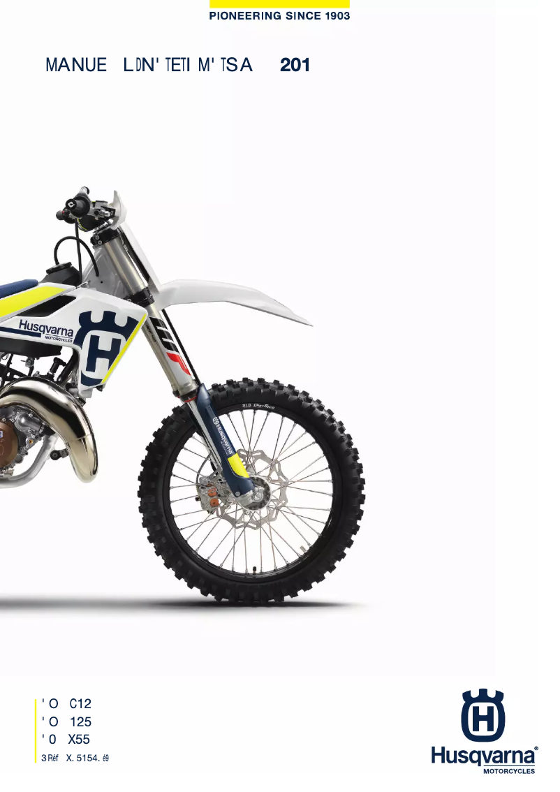 Página 1 del manual Manual de usuario Husqvarna TC 250 (2017)