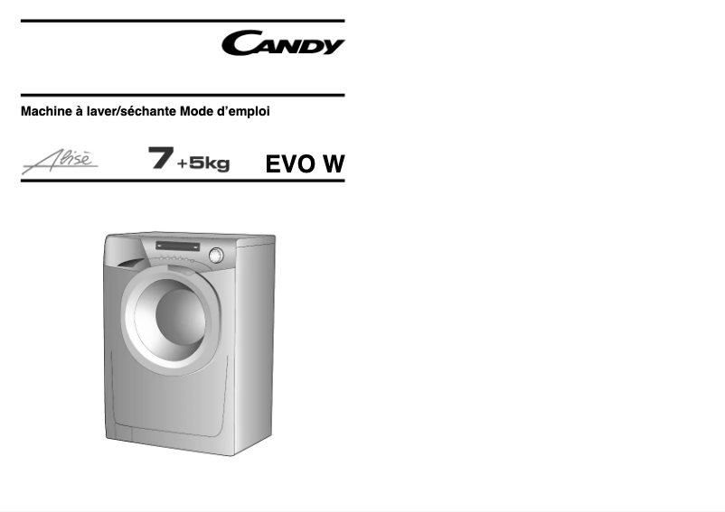 Image de la première page du manuel de l'appareil EVOW 4753D