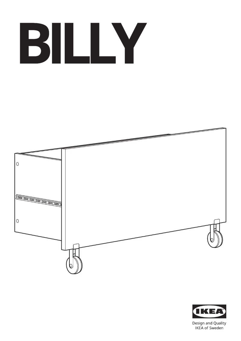 Page 1 de la notice Manuel utilisateur Ikea BILLY 205.216.93