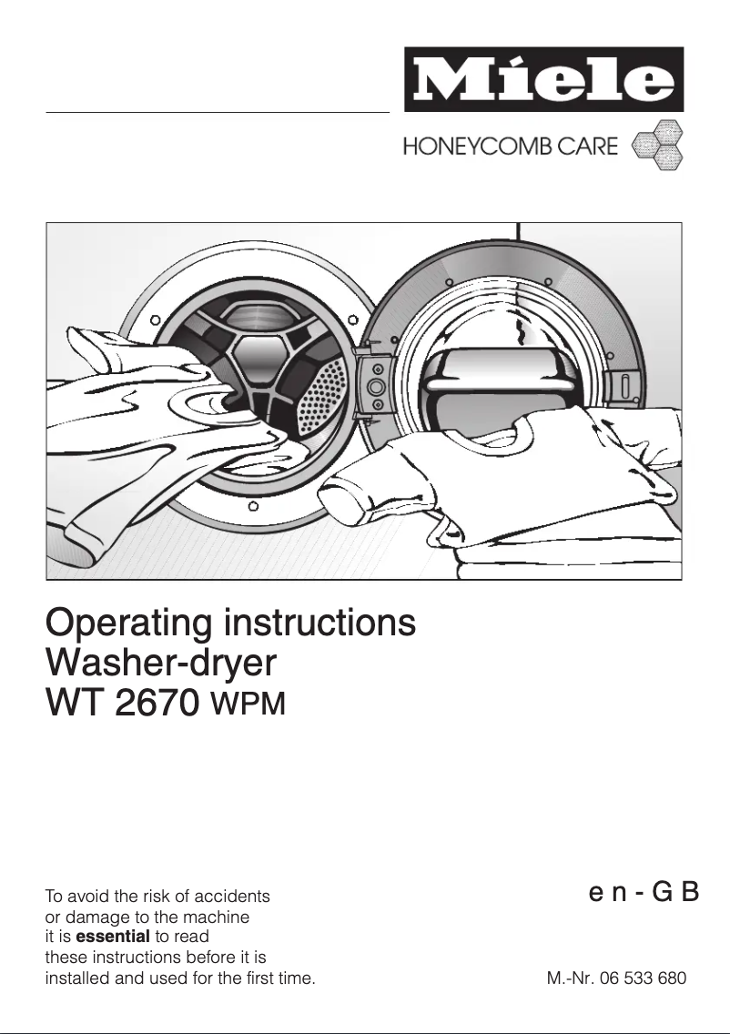 Image de la première page du manuel de l'appareil WT 2670 WPM