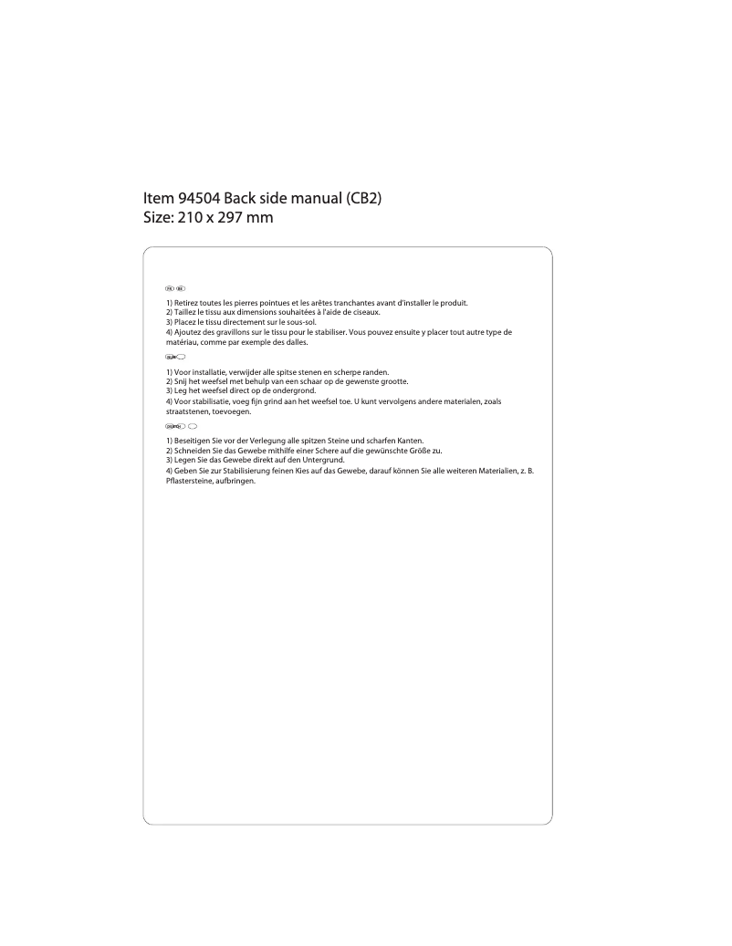 Page 1 de la notice Manuel utilisateur Florabest IAN 94504