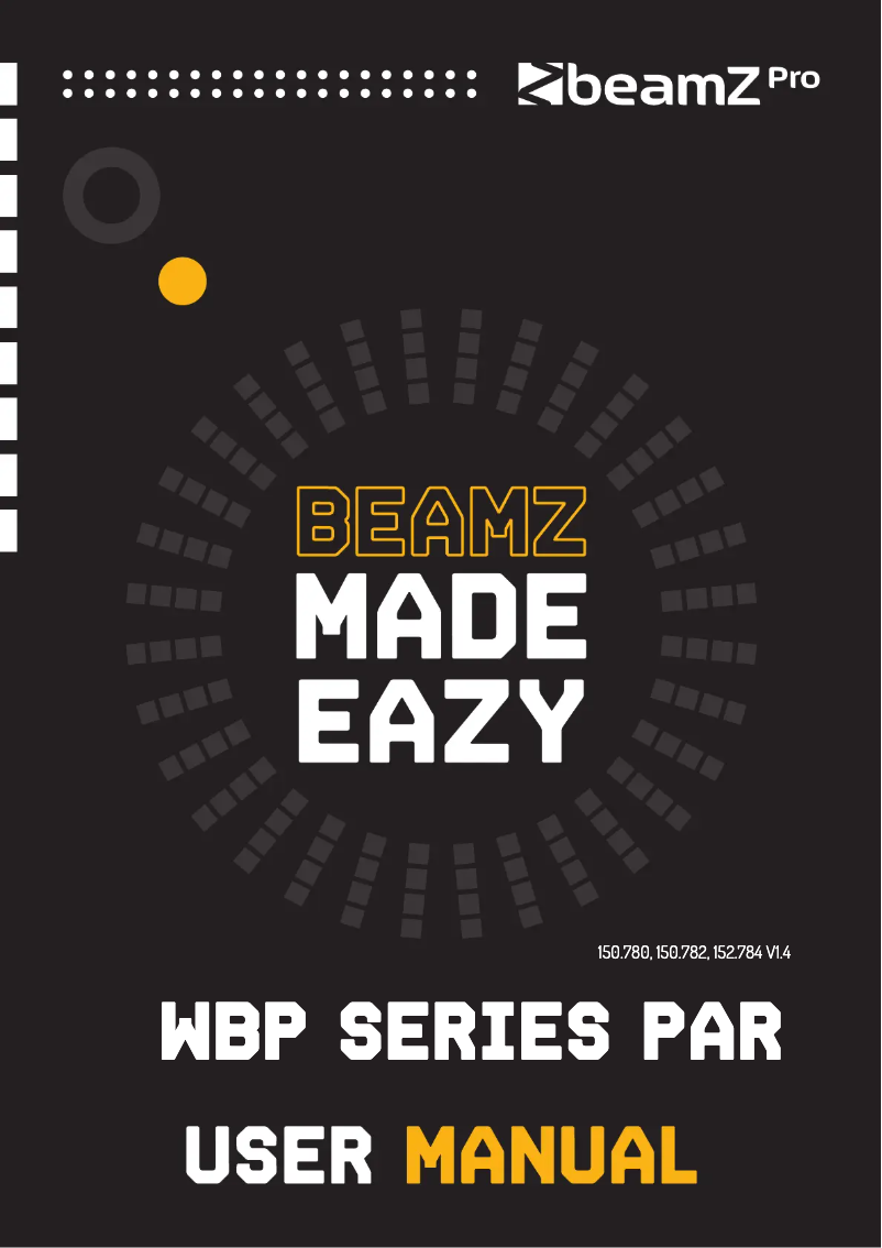 Page n°1 - Manuel utilisateur BeamZ WBP912IP