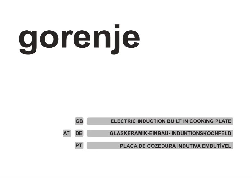 Page n°1 - Manuel utilisateur Gorenje IS756SC