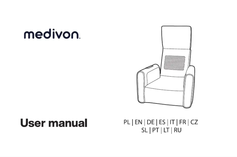 Page 1 de la notice Manuel utilisateur Medivon Cozimo