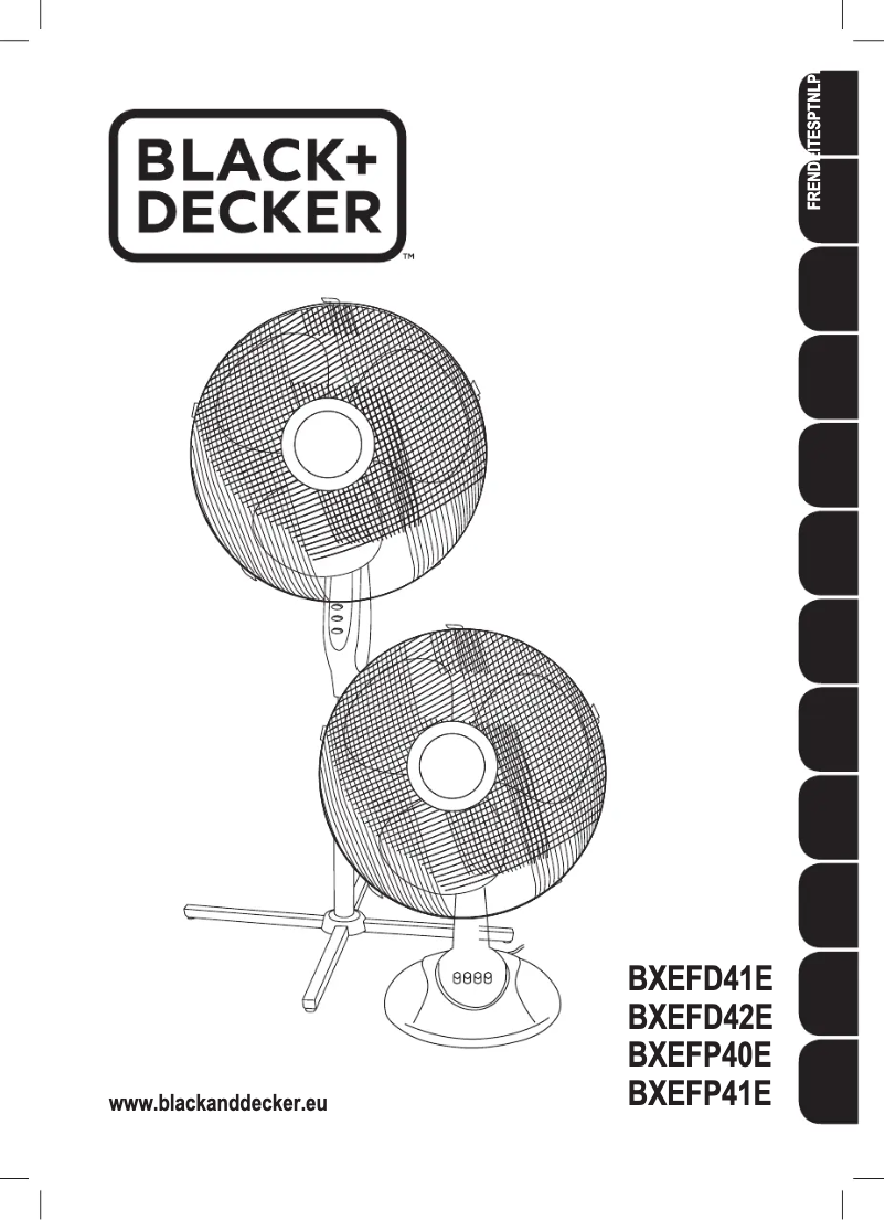 Page 1 de la notice Manuel utilisateur Black & Decker BXEFP41E
