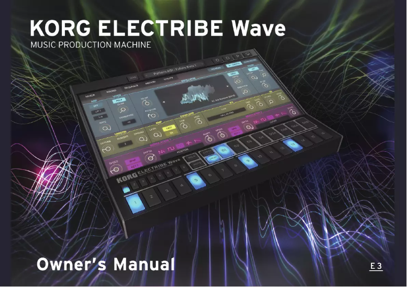 Image de la première page du manuel de l'appareil ELECTRIBE Wave