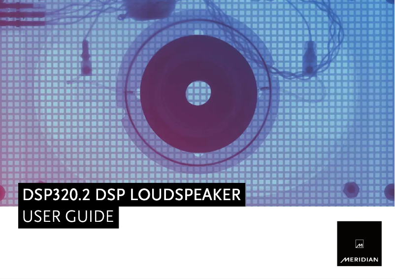 Page 1 de la notice Manuel utilisateur Meridian DSP320.2