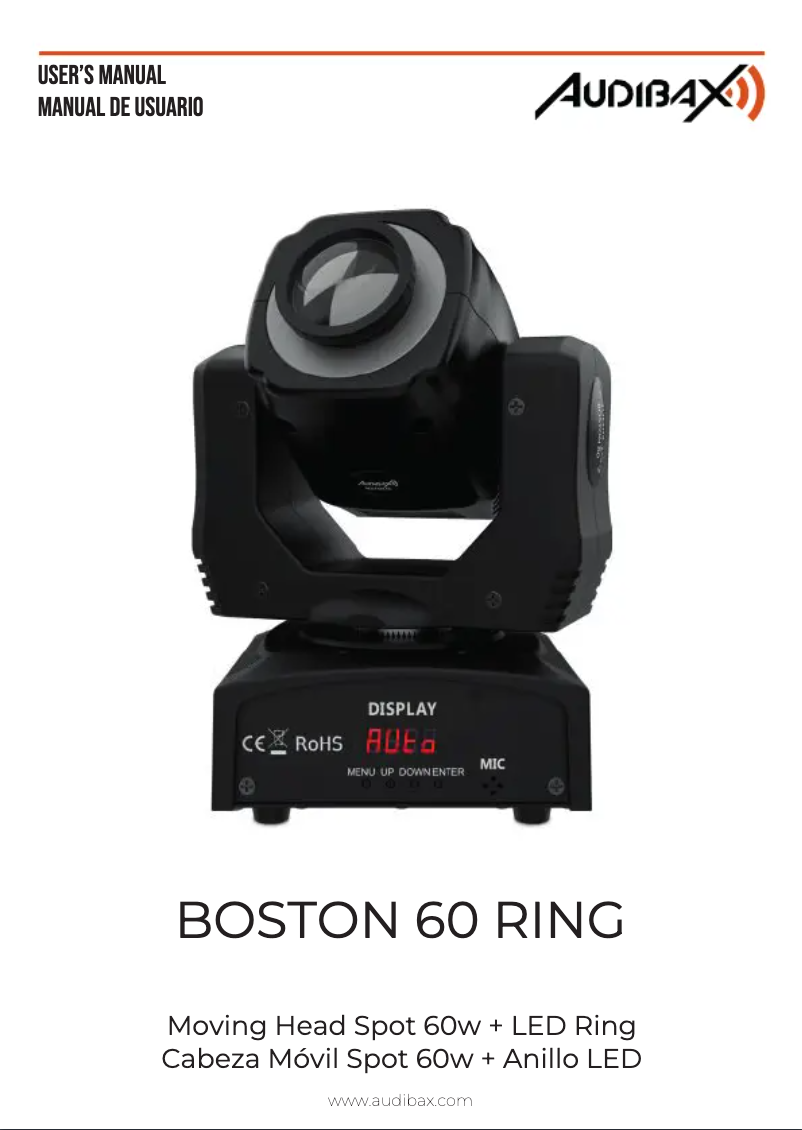 Page n°1 - Manuel utilisateur Audibax Boston 60 Ring