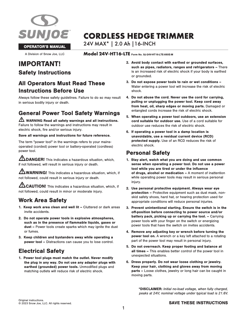 Image de la première page du manuel de l'appareil 24V-HT16-LTE