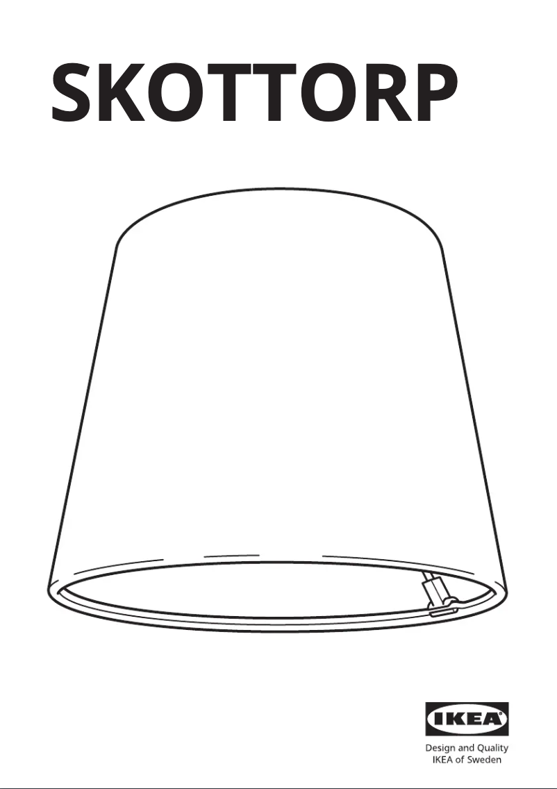 Página 1 del manual Manual de usuario Ikea SKOTTORP 205.095.49