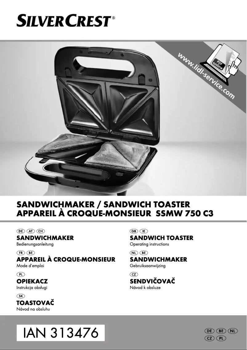 Page 1 de la notice Manuel utilisateur SilverCrest SSMW 750 D1