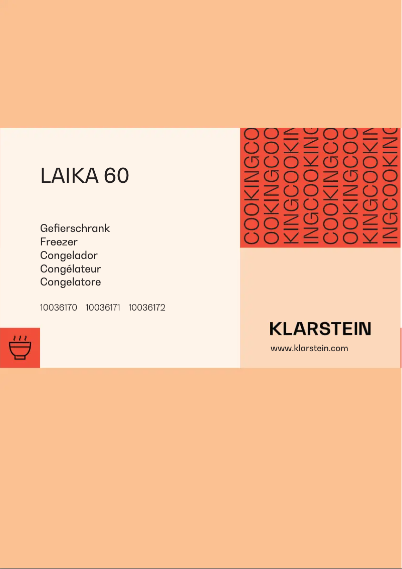 Page 1 of the manual User Manual Klarstein Laika 60