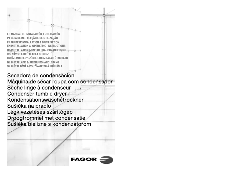 Page n°1 - Manuel utilisateur Fagor SF-700CB