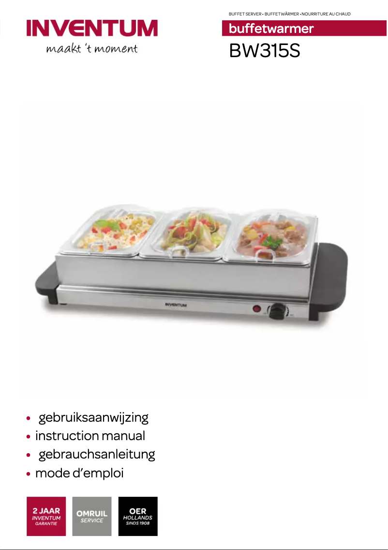 Page n°1 - Manuel utilisateur Inventum BW315S