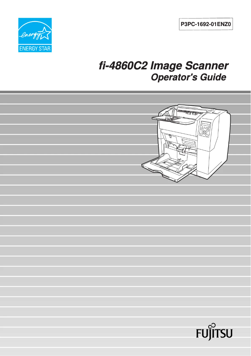 Imagen de la primera página del manual del dispositivo fi-4860C2-VRS