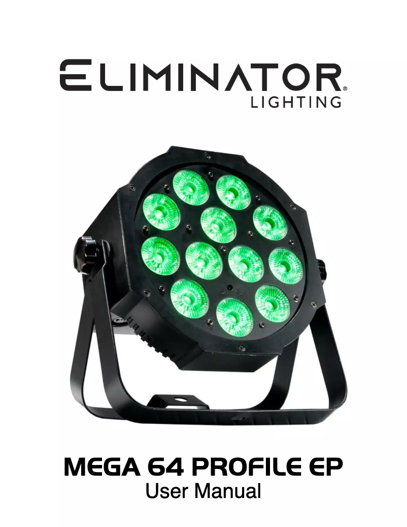 Page n°1 - Manuel utilisateur Eliminator Lighting Mega 64 Profile EP