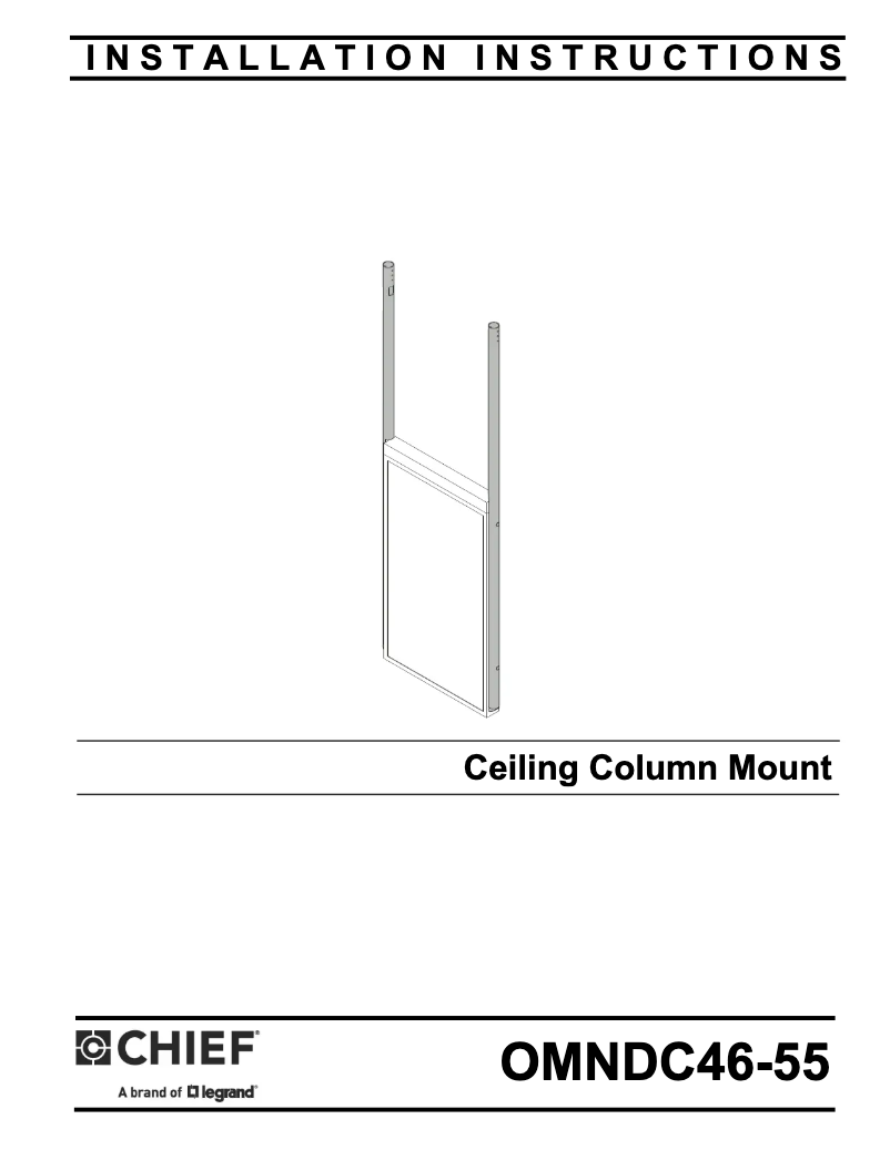 Page 1 de la notice Manuel utilisateur Chief OMNDC46