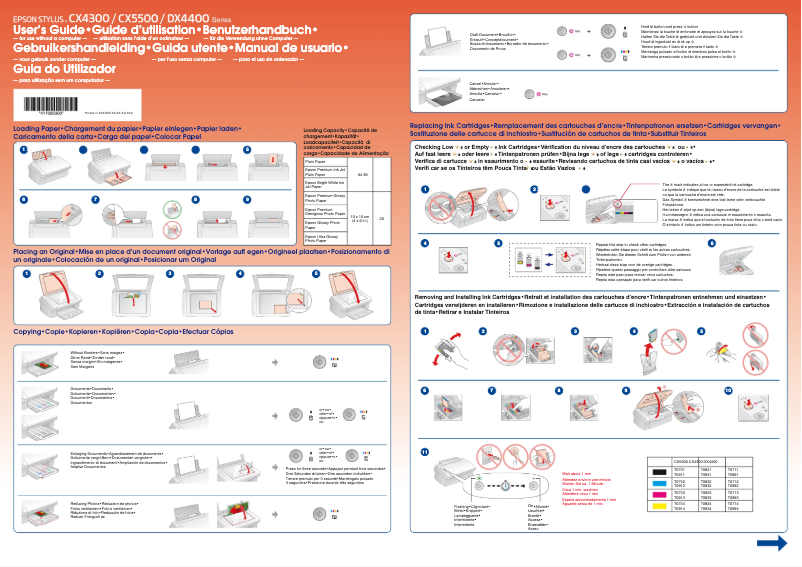Página 1 del manual Manual de usuario Epson Stylus CX5500