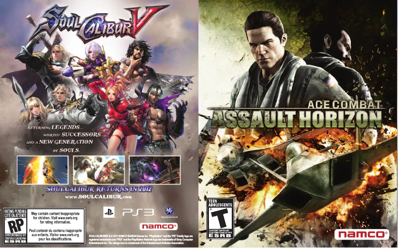 Page 1 de la notice Manuel utilisateur Sony Ace Combat - Assault Horizon (PS3)