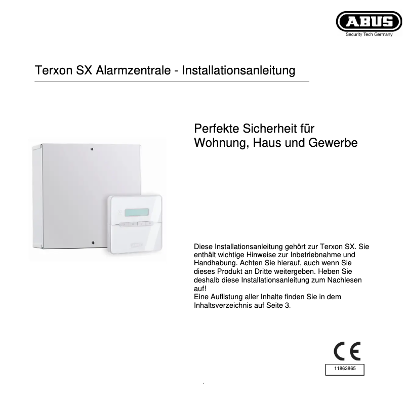 Page n°1 - Manuel utilisateur Abus AZ4350