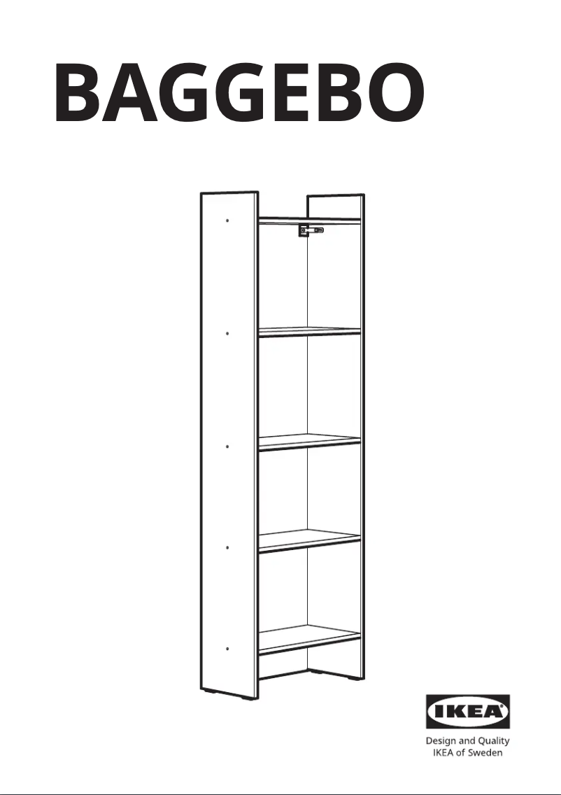 Image de la première page du manuel de l'appareil BAGGEBO 204.367.13