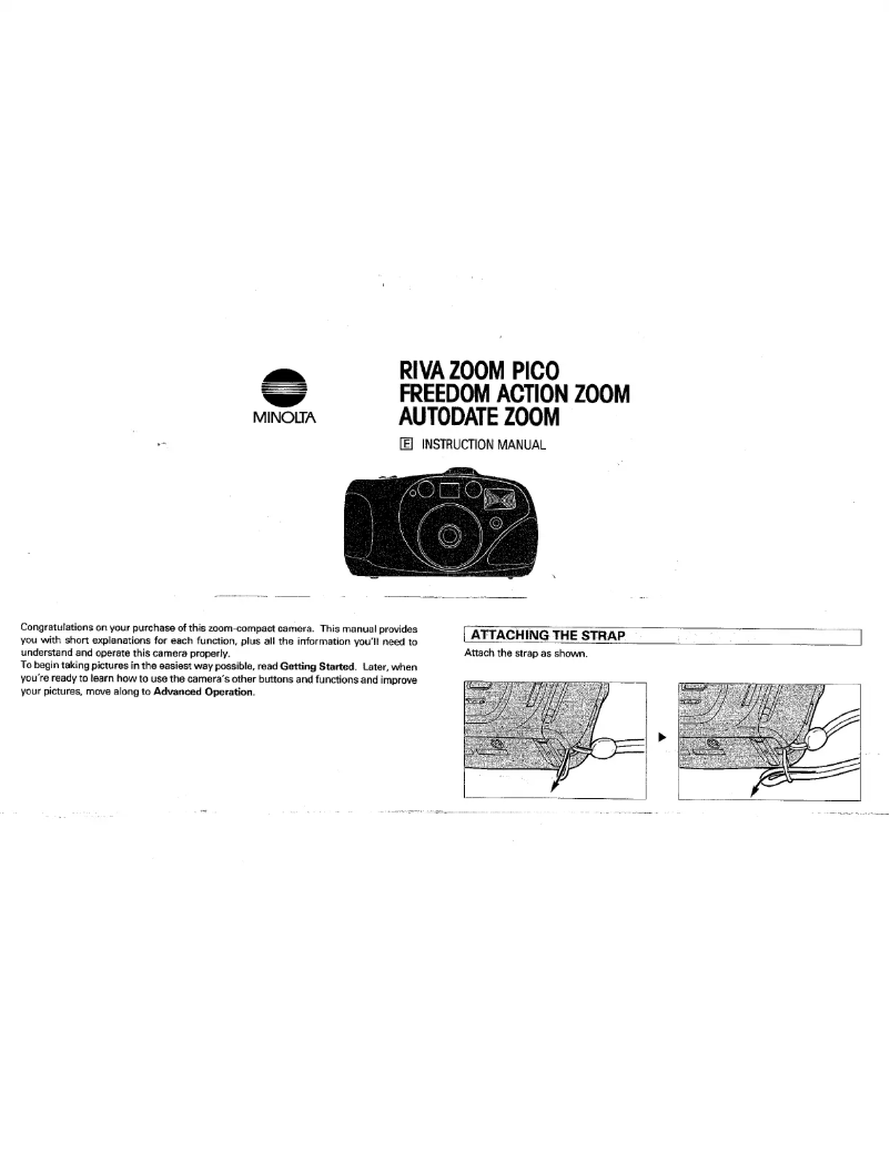 Page n°1 - Manuel utilisateur Konica Minolta Freedom Action Zoom