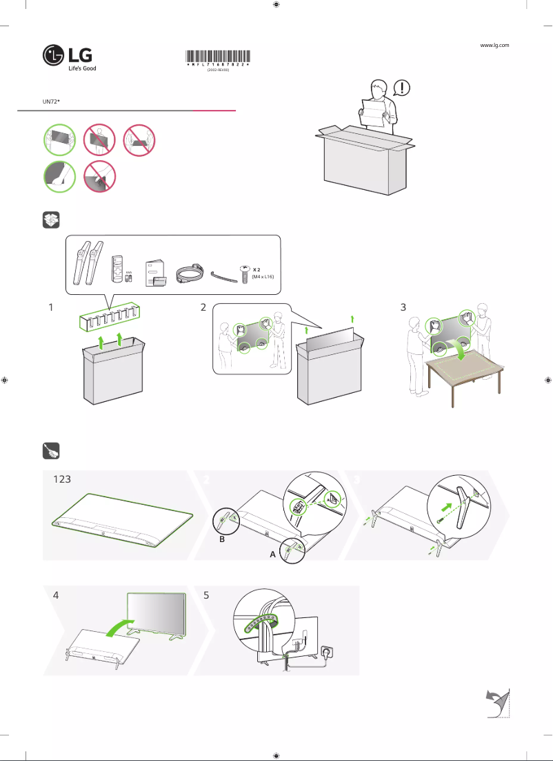 Página 1 del manual Manual de usuario LG 43UN7200PPF