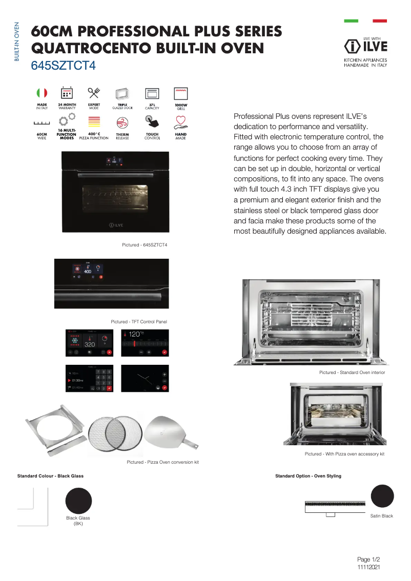 Image de la première page du manuel de l'appareil 645SZTCT4BK