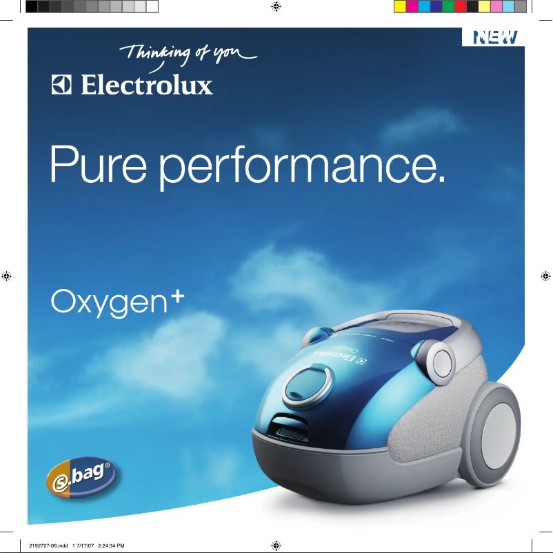 Image de la première page du manuel de l'appareil Oxygen+ Z7325