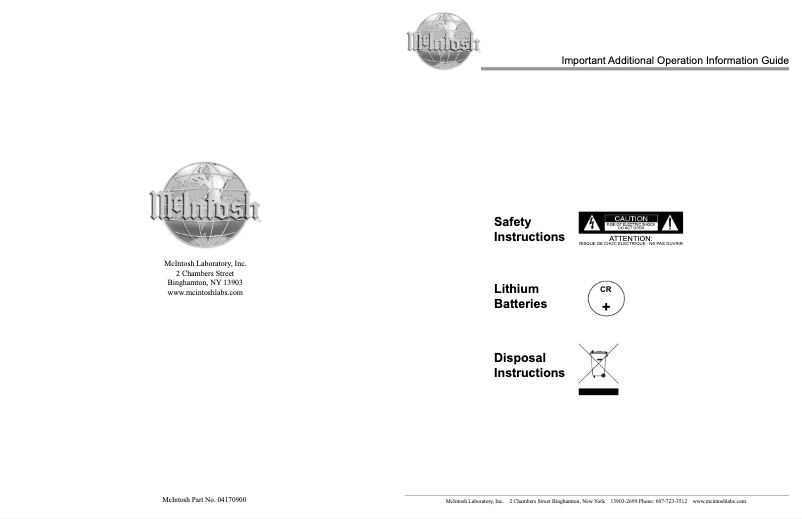 Imagen de la primera página del manual del dispositivo MC-8207