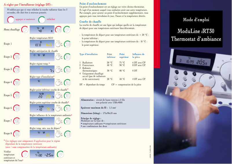Page n°1 - Manuel utilisateur Nefit ModuLine 30